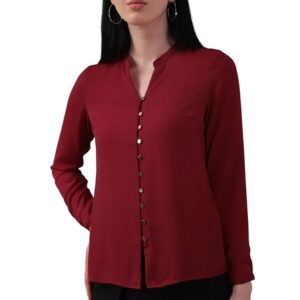 Women's 100% Polyester Regular Fit Shirt
