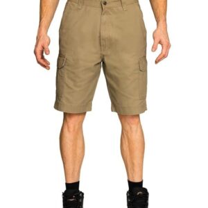 Full Blue Big Men's Cargo Shorts with Expandable Waist