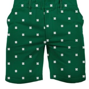 Tipsy Elves St Patricks Day Shorts for Men - Classic St Paddys Designs and Patterned Adult Shorts, Shamrock