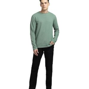 JONES Men's Cotton Solid Slim Fit T-Shirt
