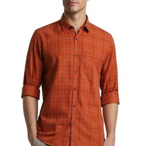 Peter Men's Checkered Casual Everyday Full Sleeve Shirt | 100% Cotton