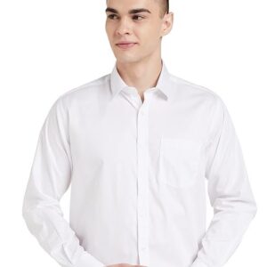 Men's Solid Cotton Formal Shirt | Plain | Full Sleeve - Regular Fit