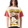 Womens Oversized Fit Graphic Printed Half Sleeve Cotton Multicolored