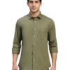 Men's Solid Full Sleeves Spread Collar Casual Shirt