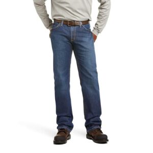 Flame Resistant M4 Low Rise Basic Boot Cut Jean – Men’s Durable Work Jeans Clay