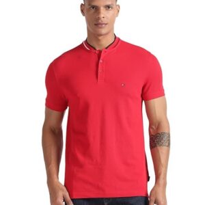 HILFIGER Men's Cotton Graphic Slim Fit Polo