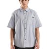 Men Striped Relaxed-Fit Oxford Woven Shirt
