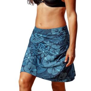 Hawaii Length 2 - Wrap Skirt for Women - Quick Dry Swim Cover-Up for Beach, Travel with Pocket, Maui Moonlight