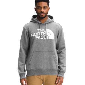 North Face Men's Half Dome Pullover Hoodie, TNF Medium Grey Heather/TNF White
