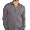 Shirt for Men Full Sleeve, Pique Textured, Thermoregulating Cotton Blend Mens Casual, Recycled Fabric Stylish Shirts